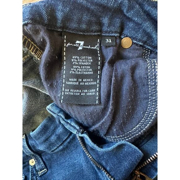 7 For All Mankind Kimmie Straight Leg Jean Women Size 31 - Picture 4 of 6